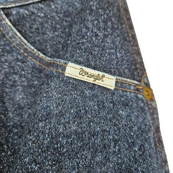 Vintage Wrangler Mom Jeans High Rise Dark Wash Denim Long Tall - Picture 2 of 4